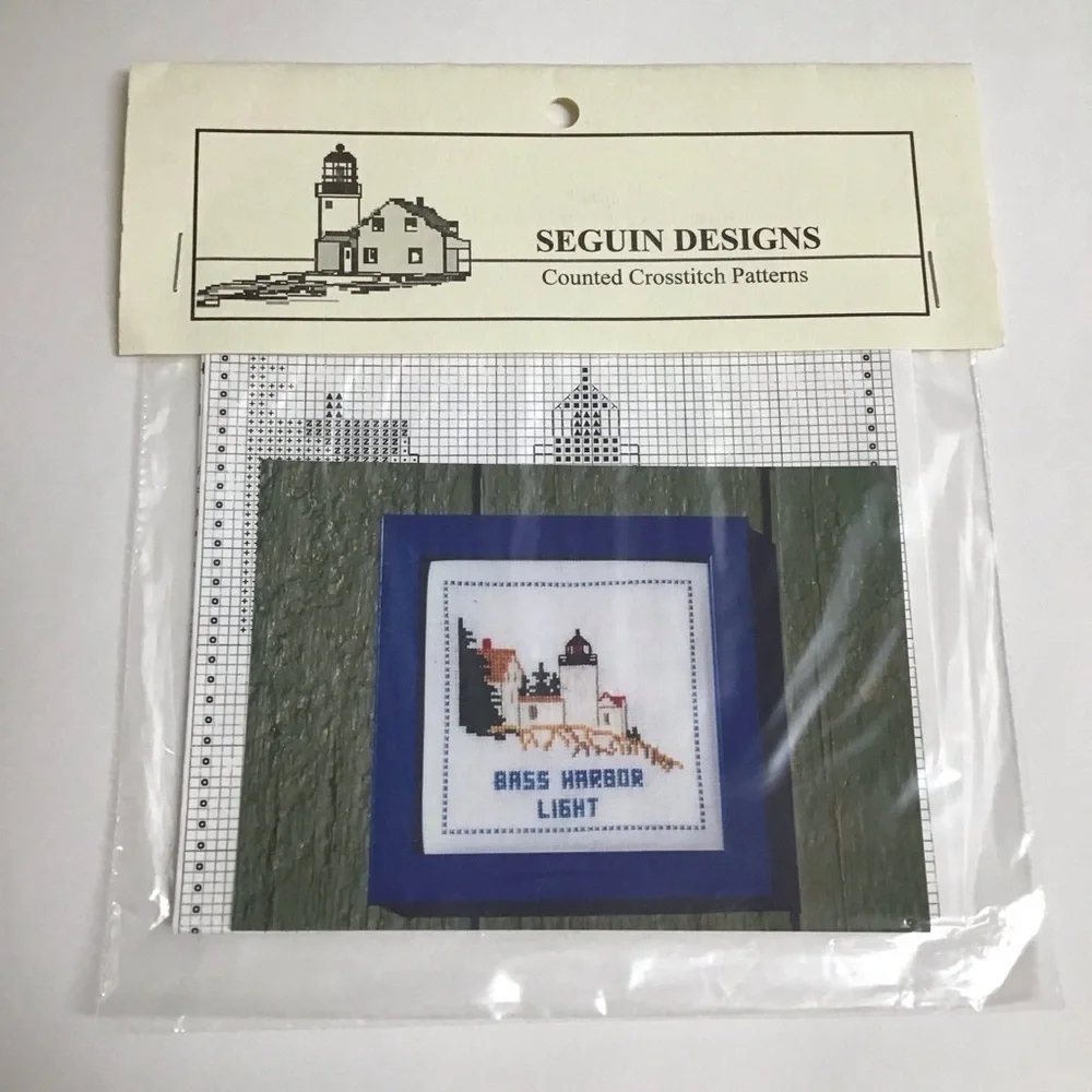 Bass Harbor Light Lighthouse ME Seguin Designs Counted Cross Stitch PATTERN ONLY